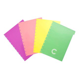 Divisória Grande 4 Abas Pastel Cidg4003 Caderno Inteligente