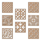 Divisoria Modulo 25x25cm Mdf Elemento Vazado Sob Encomenda