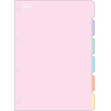 Divisória Tons Pastel Para Caderno Argolado Colegial A5