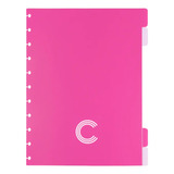 Divisórias Caderno Inteligente Duo Pink Médio 9 Furos