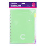 Divisórias Cor Pastel Caderno Inteligente Grande