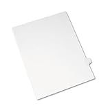 Divisórias De Exposição Legais Individuais Da Avery Estilo Allstate U Aba Lateral 21 6 X 27 9 Cm Pacote Com 25 82183 Branco