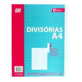 Divisórias De Fichário Colegial A4 C 10 Transparente Yes