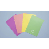 Divisórias Pastel Colorido Grande Caderno Inteligente