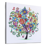 Diy Forma Especial Bordado Árbol Estacional Cristal