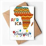 DIYthinker África Mapa Fantasia Personagens Listras Cartões De Casamento Parabéns Envelopes Saudações