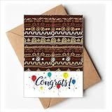 DIYthinker Cartões De Casamento Tribais Estilo Aborígene Pritivo Da África Envelopes De Felicitações