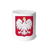 DIYthinker Porta Moedas Com Emblema Nacional Da Polônia Europa Porta Moedas De Cerâmica Presente De Cofrinho