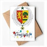 DIYthinker Senegal África Emblema Nacional Cartões De Casamento Felicitações Envelopes De Saudação