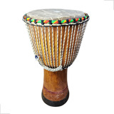 Djembe Tambor Percussao Africano De Madeira Artesanal Grande