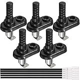 DKARDU Interruptor De Batente De Porta Pino Flange Capô De Luz Para Carro Caminhão Barco 20A 12 VDC Niquelado Ajustável Momentâneo Interruptor De Pinos De Montagem Com Bota De Borracha 5