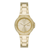 Dkny Feminino Chambers Quartzo Aço Inoxidável Relógio Casual