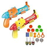 DM Toys Pistola Lançador Dardos E Bolinhas Super Shot Kit Dino 2 Em 1