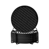 Dmjuncong Conjunto De 6 Porta Copos De Silicone Com Suporte Porta Copos Para Bebidas Cerveja Porta Copos De Café Adequado Para Copos Quentes Ou Frios Para Qualquer Tipo De Mesa Madeira 
