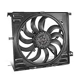 DNA MOTORING Conjunto De Ventilador De Radiador Estilo Fábrica Compatível Com 17 19 Alfa Romeo Giulia 18 22 Stelvio 2 9L Quadrifoglio OEM RF 0353