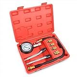 DNA MOTORING Kit Testador De Compressão De Calibre De Compressão 8 Peças Com Adaptadores M10 M12 M14 M18 Para Carro Caminhão Quadriciclo Motocicleta TOOLS 00334
