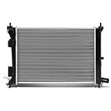 DNA Motoring OEM RA 13252 Radiador De Núcleo De Alumínio De 1 Fileira Compatível Com Veloster Accent 2012 2017 19 11 16 L X 15 A X 5 8 D 3 5 De Entrada Saída De 3 15 16 