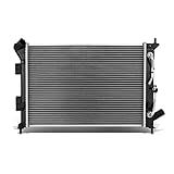 DNA Motoring OEM RA 13413 Radiador De Núcleo De Alumínio De 1 Fileira Compatível Com 14 19 Soul 1 6L 21 3 4 L X 15 9 16 A X 5 8 D 1 5 16 Entrada