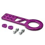 DNA MOTORING THK FR Kit De Ganchos De Reboque Dianteiros De Alumínio Escovado De 5 7 Cm De Diâmetro Anodizado Para Corridas De Reboque Universais Roxo