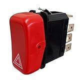 DNI- 2101- Interruptor Pisca Alerta Agrale-Evobus-Marcopolo-Mercedes-Benz-Vw - 8 Term- 24V Chave Comutadora