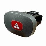 DNI- 2117- Interruptor Pisca Alerta Emergência Renault Clio 7700421820 - Chave Comutadora
