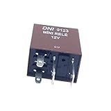 DNI 0123 Mini Rele Auxiliar Com Resistor Vw Audi Fiat Gm 12V 4 Term