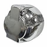 DNI 8371 Tomada Engate Femea Redonda 6 Polos Polarizada Em Plástico Cromado