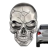 Do Metal Do Crânio Adesivo Para Carro Crânio 3D Emblemas Metal Etiqueta Do Carro Decalque Caveira Metal Sólido Adesivo Para Carro Decalque Esqueleto Carro Youyan