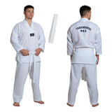 Dobok Taekwondo Adulto infantil Kimono Oxford Faixa Branca