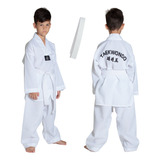 Dobok Taekwondo Infantil Kimono Oxford Faixa Branca