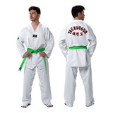 Dobok Taekwondo Star Gola Branca Homologado Cbtkd Sulsport