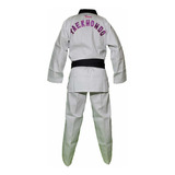 Dobok Uniforme Taekwondo Canelado Feminino Adulto Mkl