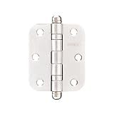 Dobradiça Com Rolamento 3x2 1 2 Em Aço Inox Escovado Raio