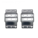 Dobradiça Grande Externa C limitador Case Cromada Kit 2 Un
