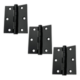 Dobradiça Inox Com Rolamento Preta 3 X 2 5 Kit 3 Unidades