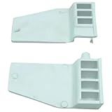 Dobradiça Para Tampa Móvel Brastemp- Conjunto Com 2 Peças- Branco