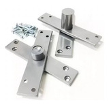 Dobradiça Pino Pivotante Inox Escovado Porta Até 350kg Pado