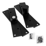 Dobradiça Pino Pivotante Inox Preto Fosco 450kg Para Portas 