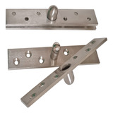 Dobradiça Pivô Pino Porta Pivotante 300 Kg 2pçs Aço Inox 304