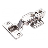 Dobradiça Reta Inox C Amortecedor 05 Peças 35mm Armários