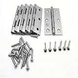 Dobradiças De Porta Montadas Em Parafuso De Aço Inoxidável Para Armário XJS Com Parafusos De Montagem- 2-5- 6 Pcs