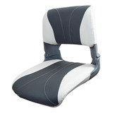 Dobrável Barco De Pesca Assento Cadeira Cinzento Branco