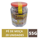 Doce Amendoim Pé De Moça Clamel Pote Com 20 Unidades De 55g