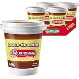 Doce De Leite Argentino LA SERENÍSSIMA 400g 4 Potes 