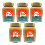 Doce De Leite Aviação Pastoso Pote Vidro 600g 5 Unidades