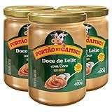 Doce De Leite Com Coco Portão Do Cambuí 400g 3 Potes 