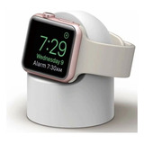 Dock Redondo Silicone Base Suporte Para Carregar Apple Watch