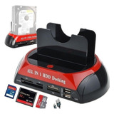 Dock Station 2 Hd Sata E Ide 3 5 E 2 5 Usb Leitor De Cartão