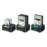 Dock Station Dual Hd Ssd Sata 2 5 E 3 5 Usb 3 0 Botão Clone