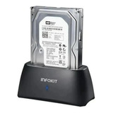 Dock Station Infokit Ecase z320 Para Hd E Ssd 2 5 E 3 5 Polegadas Conexão Sata Usb 3 0 Suporta Até 10tb High Speed 5 Gbps